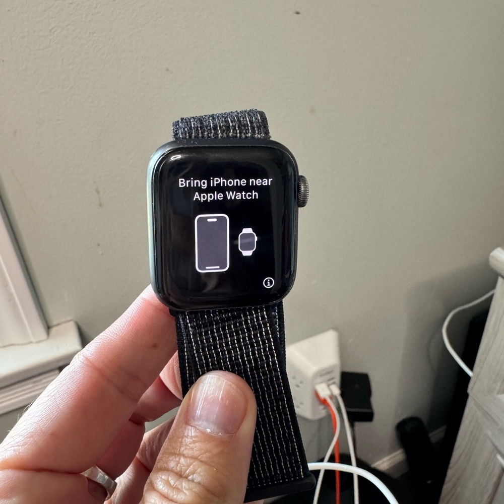 Apple Smartwatch with Gray Band